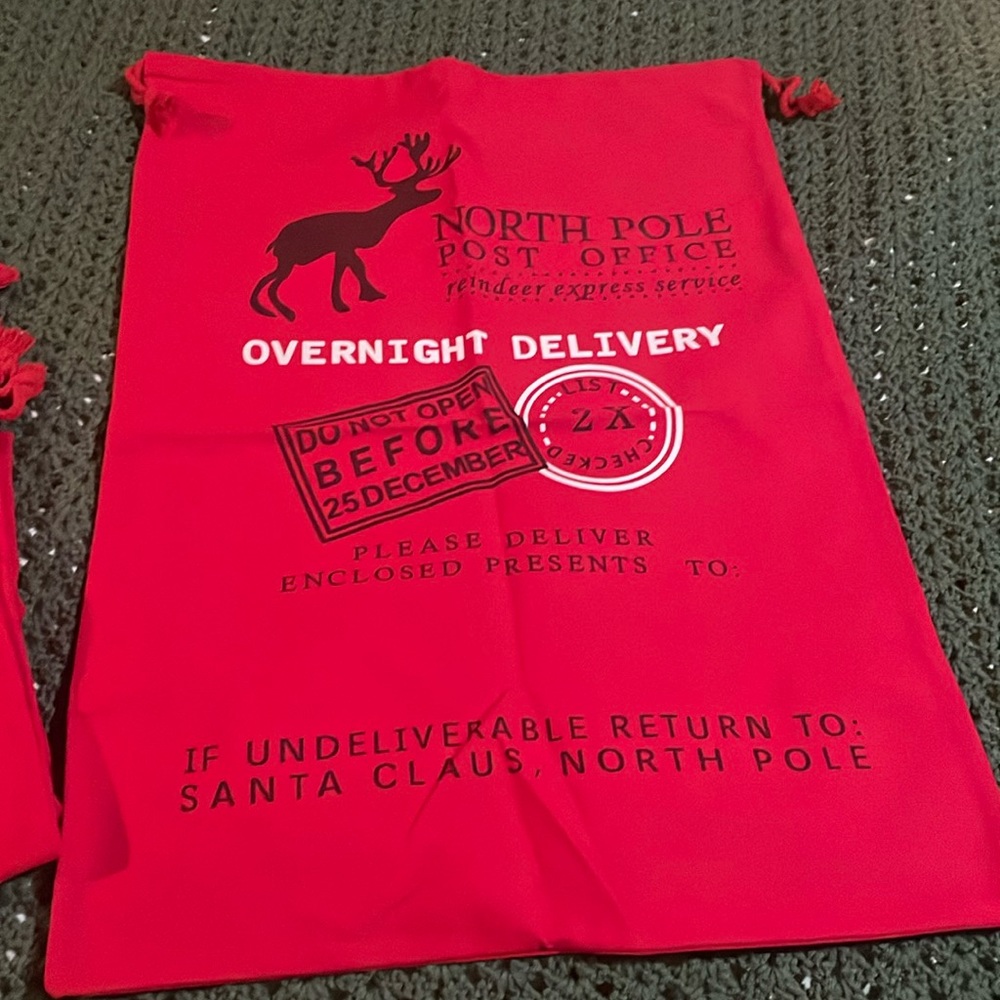 Santa bag bundle of 3-NWOT